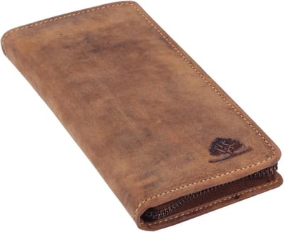 Vintage Penne-etui Bruin van Robuust Leer - Perfect voor Dagelijks Gebruik