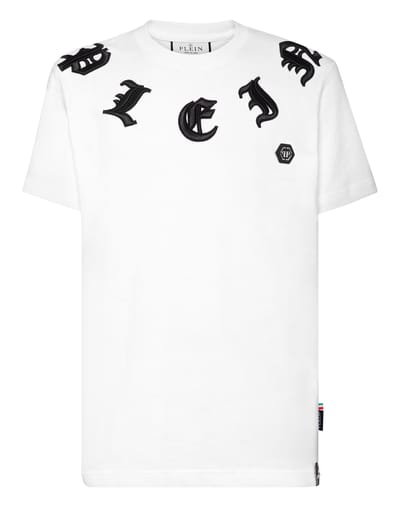 T-Shirt Ronde Hals Gothic Plein