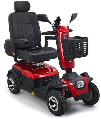 Scootmobiel 700E Sport Edition Rood – 15 km/u | ±55 km Actieradius | Rondom Vering | Wordt Geleverd Met Koffer