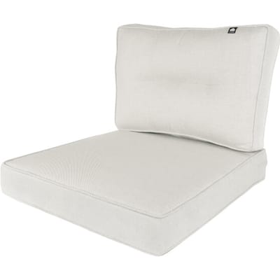 Kopu ® melan hoogwaardige loungekussen-set zit en rug 60 cm creme
