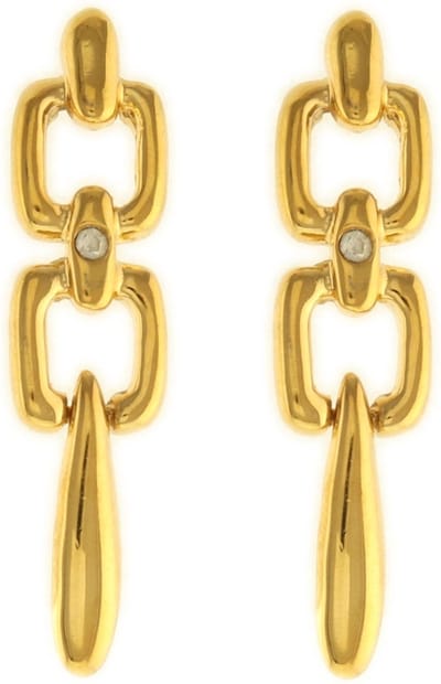 Behave - Dames oorbellen - Goudkleur modern design elegant 6 cm