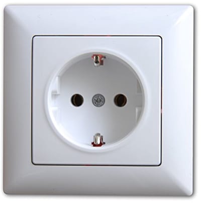 Witte Inbouw Stopcontact - 250V 16A - Praktisch Steekklemmensysteem