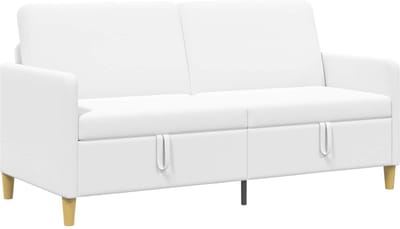 vidaXL - Sofa - met - Opbergruimte - Wit - 172 - x - 78 - x - 87 - cm - Polyester