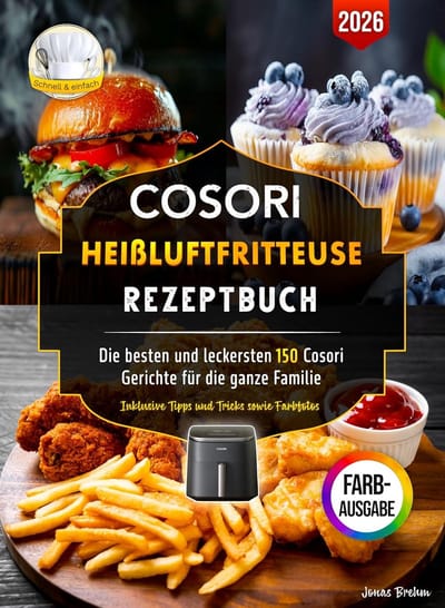 Receptenboek voor heteluchtfriteuse: 150 Gezonde en Lekkere Gerechten voor de Hele Familie