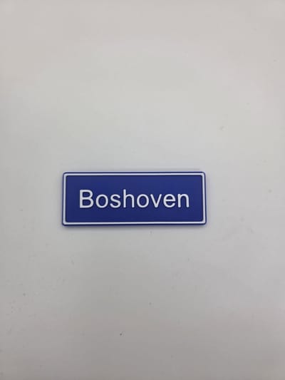 Koelkast Magneet plaatsnaam 8 X 3 CM Boshoven