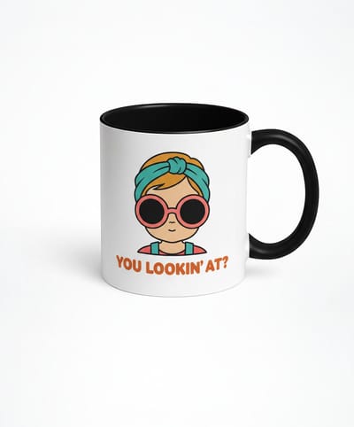 Hippe Mok "You Lookin' At?" met Zonnebril - Origineel Cadeau