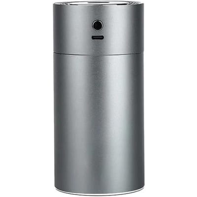 Humidificateur de Voiture Rechargeable Silencieux Lumière d'Ambiance Colorée USB Pratique pour le Voyage Diffuseur d'Arôme d'Humidificateur d'Air Adapté au Véhicule Utilisation Pratique gray