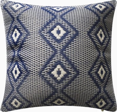 LM-Collection Casablanca Tuinkussen - 42x15x42cm - Blauw - Plastic - tuinkussens, tuin kussens, sierkussens buiten, sierkussens, tuinkussen lage rug