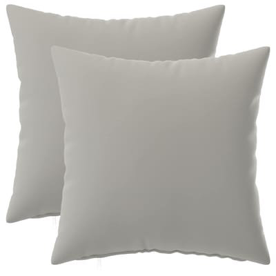 vidaXL - Kussensloop - 2 - pcs - HEERLEN - Grijs - 30 - x - 30 - cm - Polyester