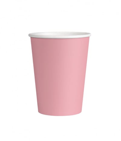 Wegwerpbekertjes Pastel Roze 7cm - 8st - Feestjecreatief