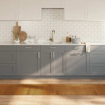 vidaXL - Vloerkleed - rechthoekig - 60x400 - cm - bamboe - bruin