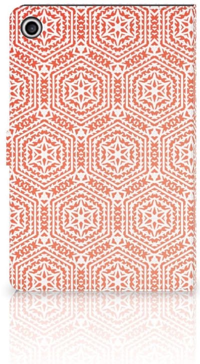 Lenovo Tab M10 Plus 3rd Gen 10.6 inch Tablet Hoes Pattern Orange