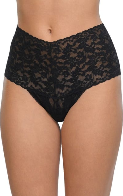 Hanky Panky Retro Thong - 9K1926P - Zwart - One size - XS tot XL