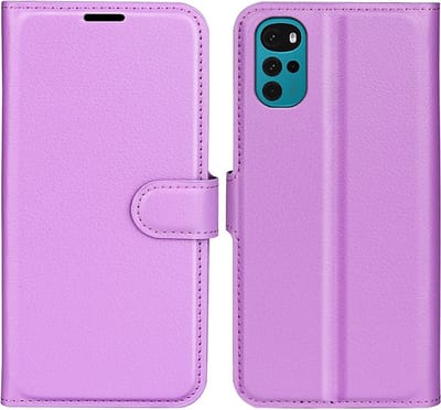 Coverup Hoesje - Geschikt voor Motorola Moto G22 Hoesje - Coverup Book Case - Paars