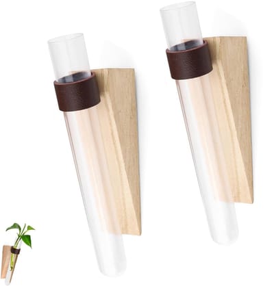 Dailygoods- Propagatiestation - 2 Stuks - Houten/Kunststof