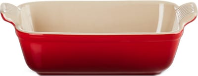 Le Creuset Ovenschaal 19 cm - 1,1 L - Aardewerk - Kersenrood - Rechthoek