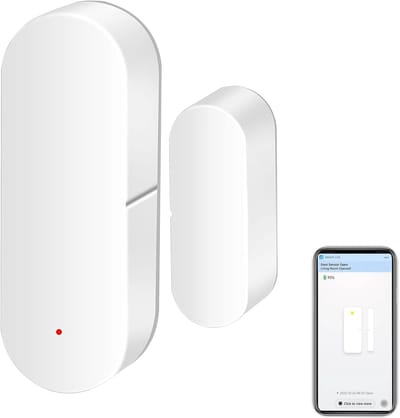 1 stuks WiFi-deursensor: slimme deuropen/gesloten detectoren, draadloze raamsensor met app-meldingswaarschuwing, contactsensor voor thuisbeveiliging, compatibel met Alexa Google Assistant