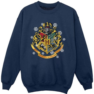 Harry Potter Sweatshirt met kerstmotief voor jongens (Marineblauw)