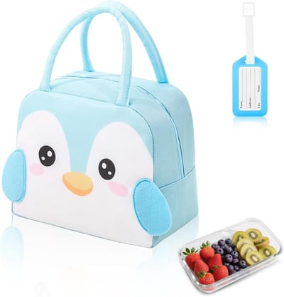 Fruitbakje School - Lunchtas - Blauw - Waterdicht - Vouwbaar - Voor Kinderen