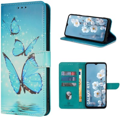 Solidenz hoesje - Geschikt voor Samsung Galaxy A17 - Bookcase - Vlinders