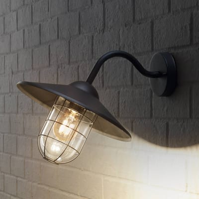 EGLO Melgoa Wandlamp Buiten - E27 - 30 cm - Zwart