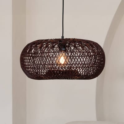 GOOD&MOJO Hanglamp Arizona - Bordeaux - Ø50cm - Bohemian - Hanglampen Eetkamer, Slaapkamer, Woonkamer