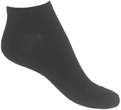 Bonnie Doon - Dames - Enkelsokken - Cotton Short Sock (2 paar) - Zwart - 36/42