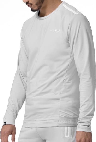 Hayabusa Athletic Long Sleeve Trainingshirt - Heren - Lichtgrijs - maat XXL