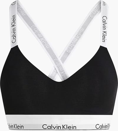 Calvin Klein dames Modern Cotton lightly lined bralette - bralette - zwart