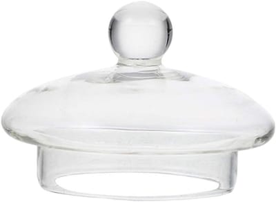 Dailygoods- Theepotdeksel Vervanging - Glazen Deksel - Helder - 8,20 x 8,20 x 5,00 cm - Geschikt voor 1000 ml Theepot - Voorkomt Lekken - Theekopdeksel