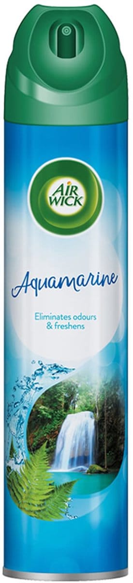 Air Wick Luchtverfrisser Spray – Aquamarine – 6-in-1 – 300 ml – Frisse Zeegeur – Neutraliseert Geuren & Verfrist – Langdurige Frisse Luch