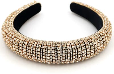Glitter Haarbanden Diadeems Strass Steentjes - Goud - Party Haarband
