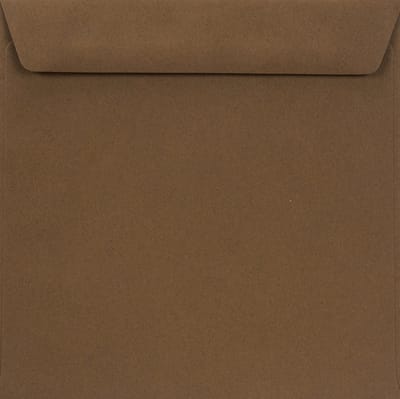 Gladde bruine enveloppen A5 - 155 x 155 mm - 25 stuks - HK zelfklevend met plakstrip - 90 gram - Burano - Netuno