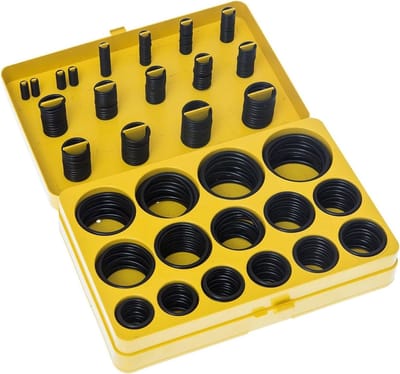 O Ring Set - Rubberen Afdichtingen - Reparaties Uitvoeren - 382 Stuks 30 Maten - 2-4 Mm Dikte - Geel