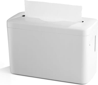 Handdoekdispenser voor multifold papieren handdoeken, ideaal voor keuken, badkamer en kantoor, geschikt voor trifold/C-Fold/Z Fold servetten, wit