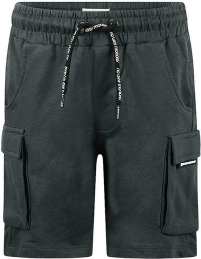 No Way Monday Jongens Short Antraciet maat 134