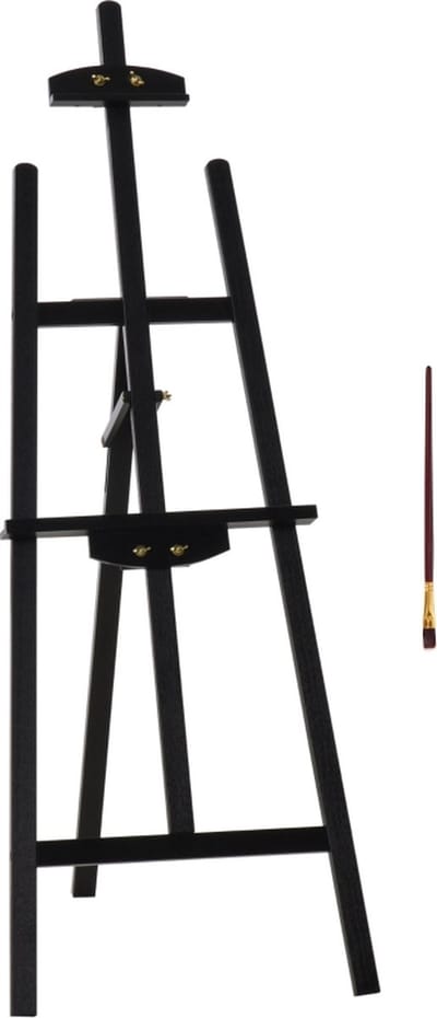 Schildersezel - Schilderen - Inklapbaar - Zwart - 51,5 x 71,5 x 134,5 cm