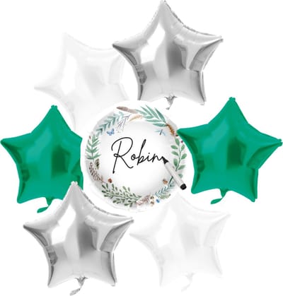 Folat - Set Folieballon Natuur Wit Mijn speciale dag - 5 stuks - 45 cm - communie versiering - communie