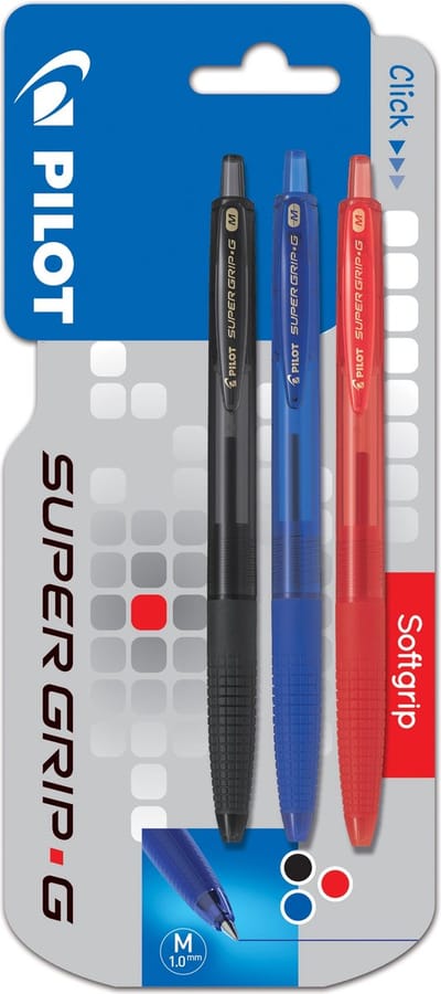 Pilot - Super Grip G - set van drie stuks