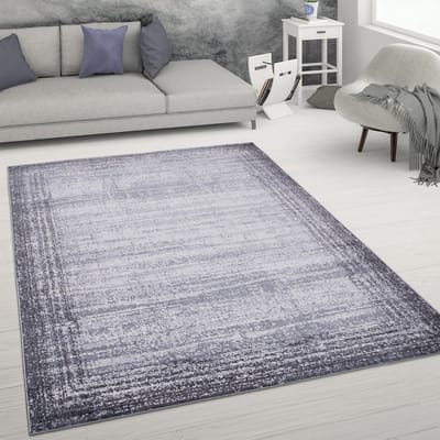 Paco Home Vloerkleed Woonkamer Laagpolig Abstracte Used Look Vintage Stijl Modern 60x100 cm
