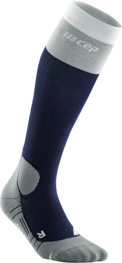 CEP Hiking Light Merino Tall Compressie wandelsokken - Navyblauw - Kuitomvang Heren 45-50 cm