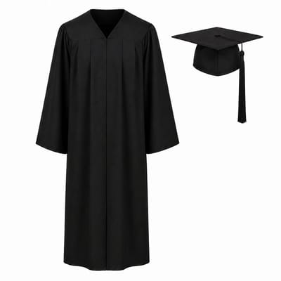 Afstudeertoga met Hoed Small - Geslaagd – Zwart – Diploma – Versiering – Geslaagd decoratie – Viering - Slagen - Examens – Afstudeerhoed – Afstudeertoga -