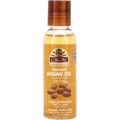 Okay Pure Naturals, mélange d'huile d'argan, 2 fl oz (59 ml) orange