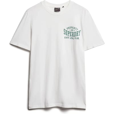 Superdry - Athletic College T-shirt met print - Heren - T-shirts