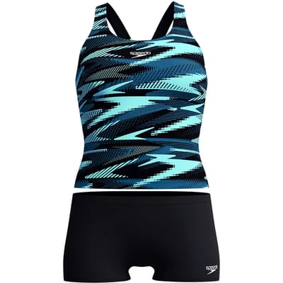 Dames zwempak uit 1 stuk Speedo End+ Hyperboom Tankini