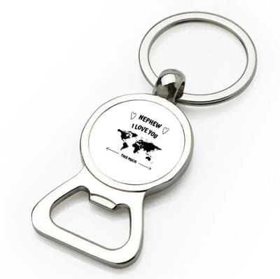 Akyol - nephew i love you this much flesopener - Neef - geweldige neef - liefste neef - verjaardag - cadeau - kado - bedankje - geschenk - 9 bij 3 cm