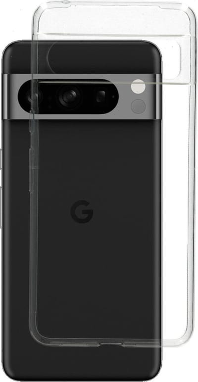 Mobiparts hoesje geschikt voor Google Pixel 8 Pro - Zacht TPU - Schokabsorberend TPU - Grip Coating - Transparant