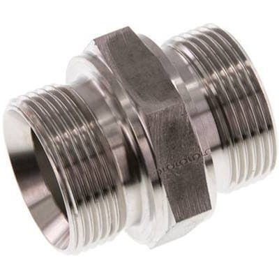 G 1 1/4'' RVS Borstnippel 315 Bar - Hydrauliek - FL2S-M-ST-114G-I