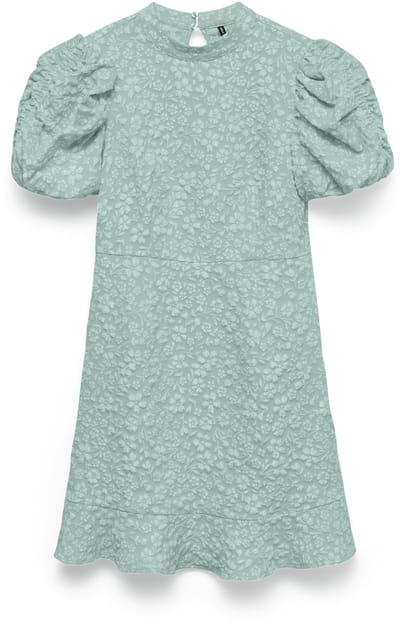 VERO MODA - VMFIONA SS HIGH NECK SHORT DRESS EXP - Dames - Mini jurken