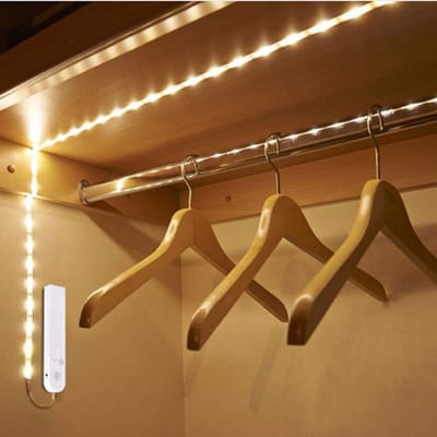 PIR Bewegingssensor LED Strip Verlichting voor Kast Garderobe en Trap met Batterijvoeding
